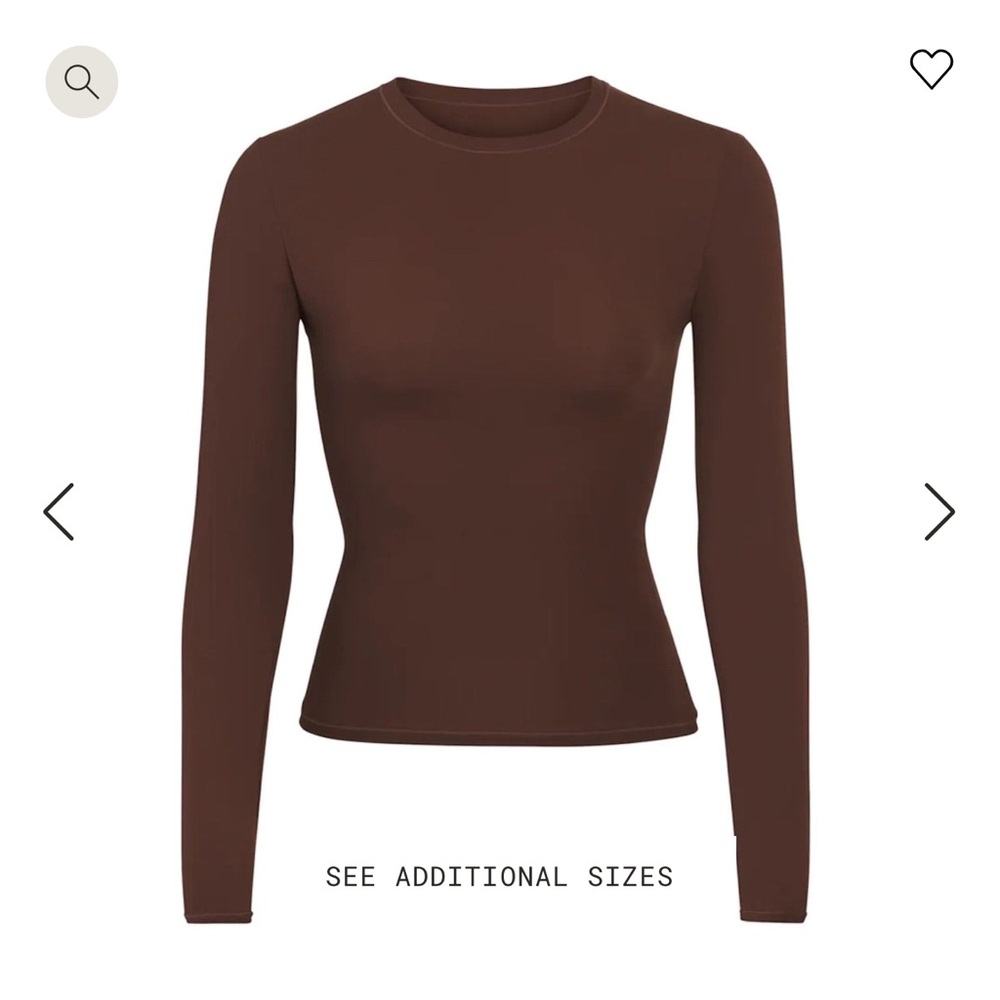 Brown Long Sleeve Top